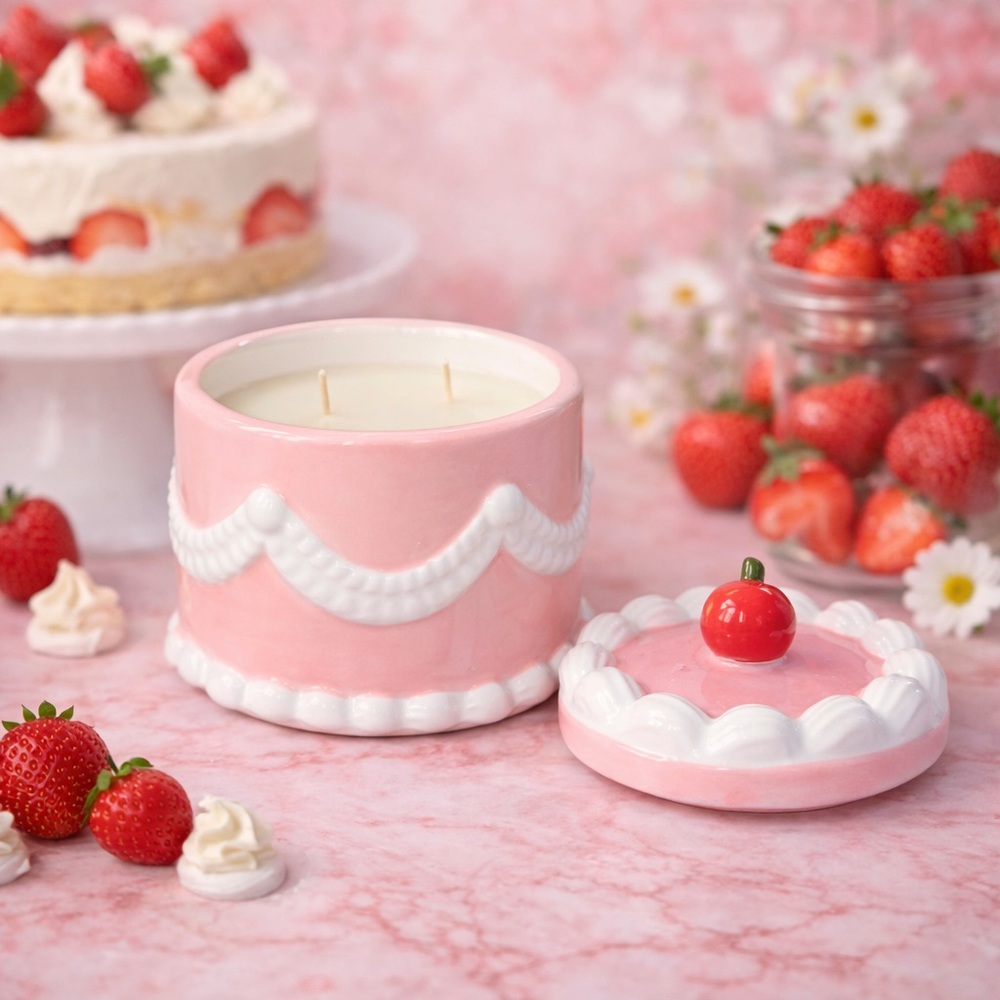 Dopamine decor cake 🍰 candle
